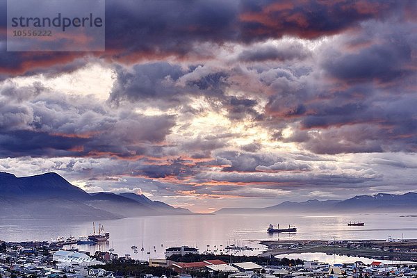 Hafen von Ushuaia  Feuerland  Tierra del Fuego  Argentinien  Südamerika