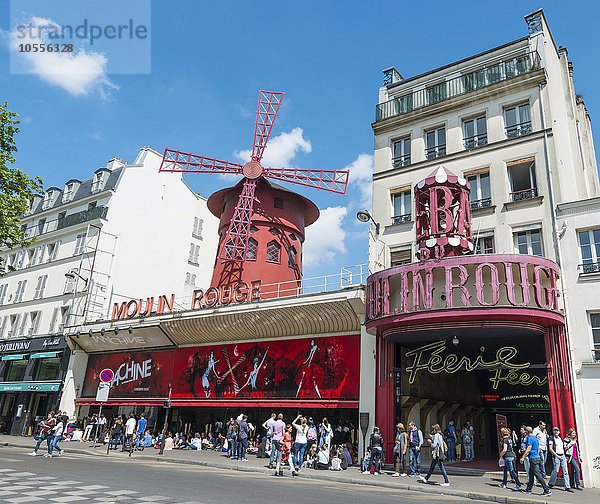 Moulin Rouge  Montmartre  Paris  Île-de-France  Frankreich  Europa