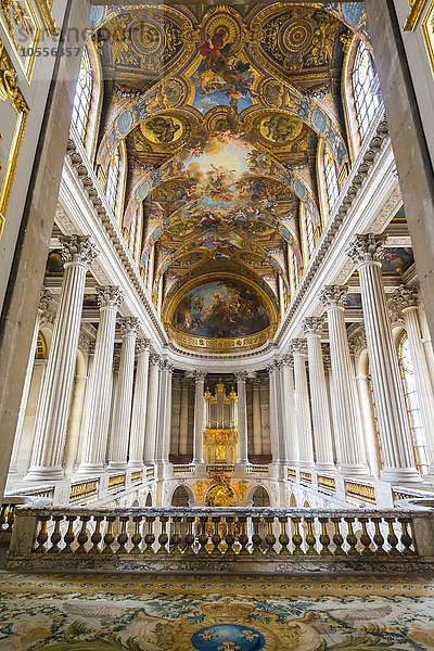 Kapelle im Schloss Versailles  UNESCO Weltkulturerbe  Département Yvelines  Region Île-de-France  Frankreich  Europa