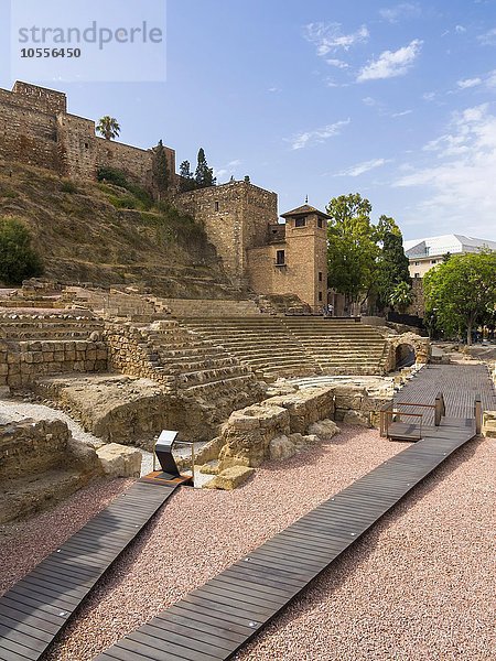 Römisches Theater  Malaga  Provinz Málaga  Andalusien  Spanien  Europa