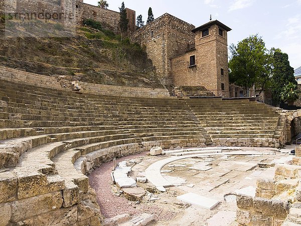 Römisches Theater  Malaga  Provinz Málaga  Andalusien  Spanien  Europa