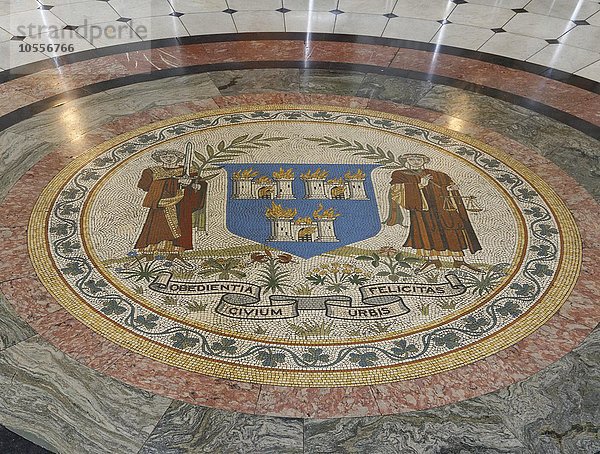 Mosaikfußboden  Rathaus  Dublin  Irland  Europa