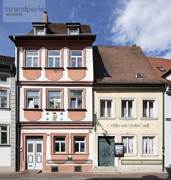 Historische Wohnhäuser aus dem 16. Jahrhundert  Kapuzinerstraße  Bamberg  Oberfranken  Bayern  Deutschland  Europa