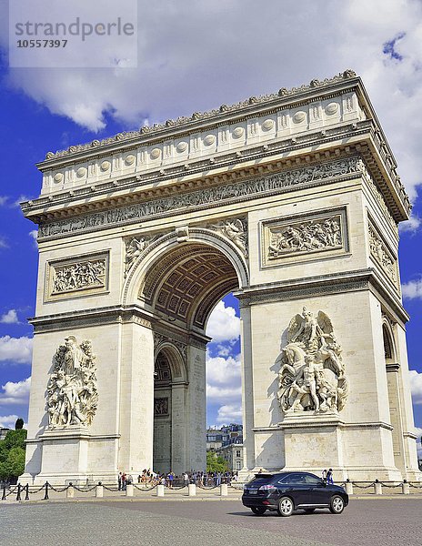 Arc de Triomphe  Paris  Ile de France  Frankreich  Europa
