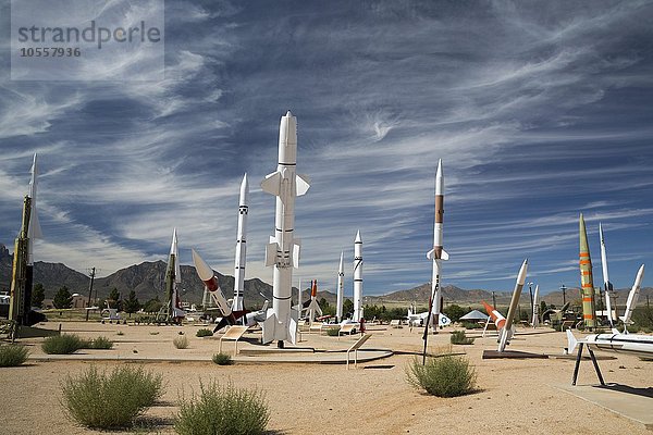 Raketenpark  White Sands Missile Range Museum  Las Cruces  New Mexico  USA  Nordamerika