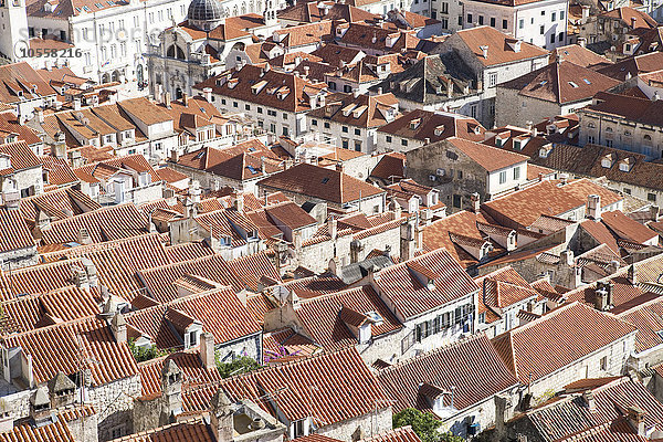 Luftaufnahme des Stadtbilds von Dubrovnik  Kroatien  Kroatien