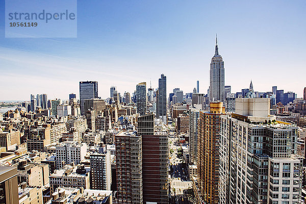 Luftaufnahme der Stadt New York  New York  Vereinigte Staaten