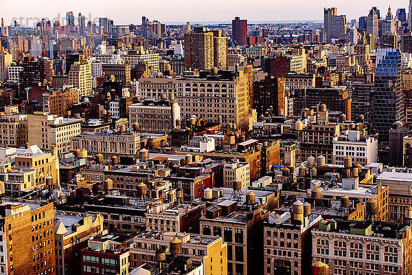 Luftaufnahme der Stadt New York  New York  Vereinigte Staaten