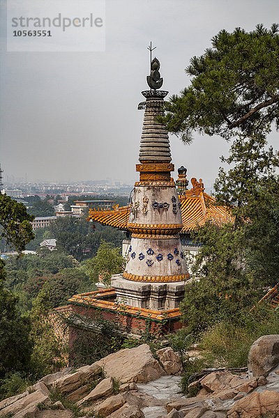 Tempeltürme der Verbotenen Stadt  Peking  China