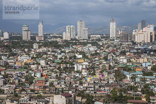 Luftaufnahme des Stadtbilds von Manila  Manila  Philippinen