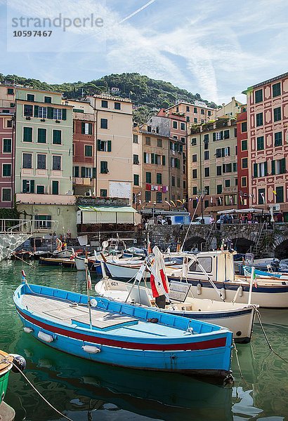 Hafen-Fischerboote  Camogli  Ligurien  Italien