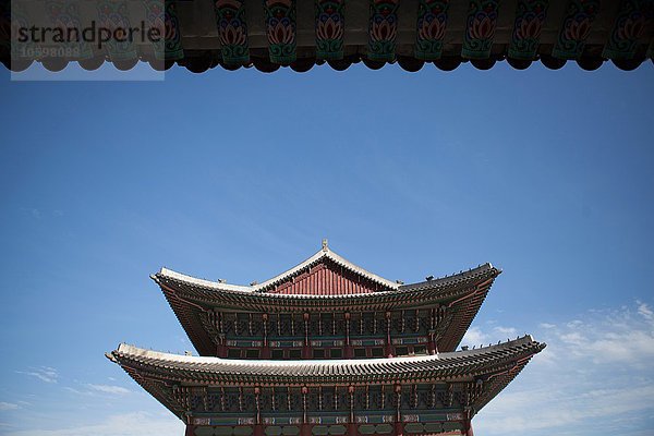 Pagodendach  Korea  Seoul  Flachwinkelansicht