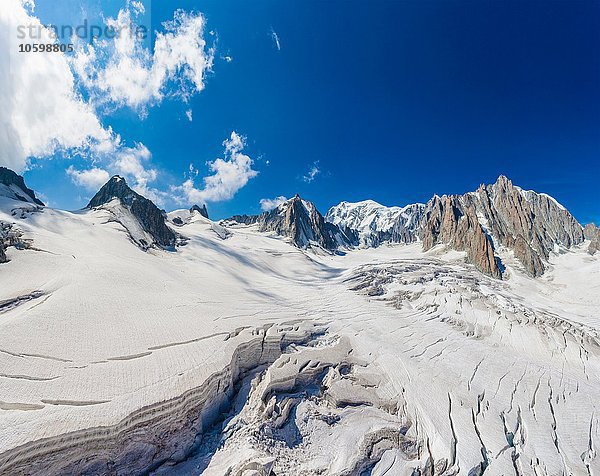 Tiefschnee am Mont blanc  Frankreich