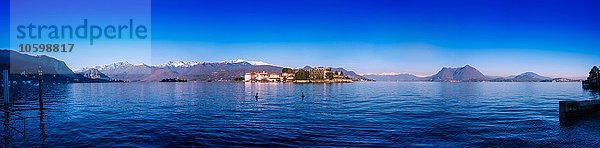 Panoramablick auf den Lago Maggiore  Italien