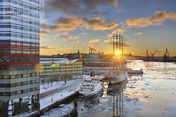 Sonnenuntergang  Göteborg  Schweden.