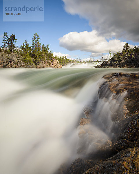 Wasserfälle  Porjus  Lappland  Schweden