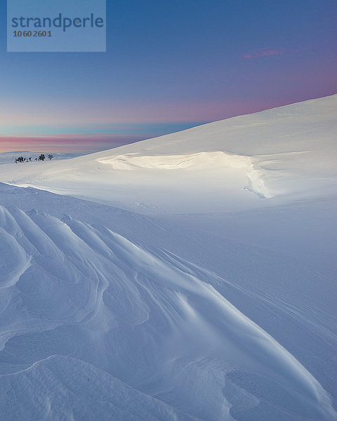 Winterliche Berge  Dalarna  Schweden