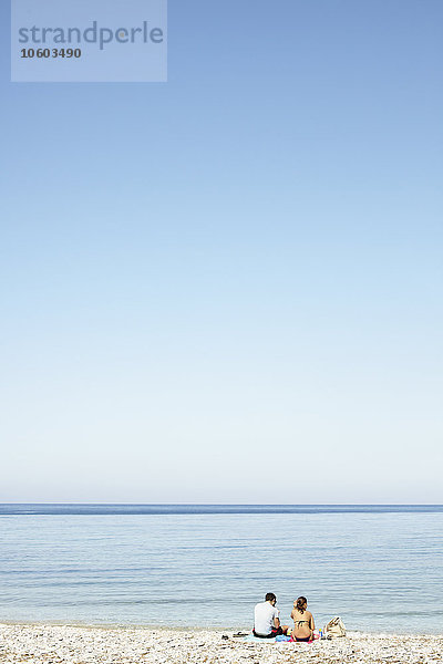 Pärchen am Strand