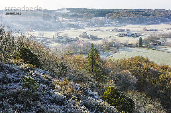 Blick auf die ländliche Landschaft