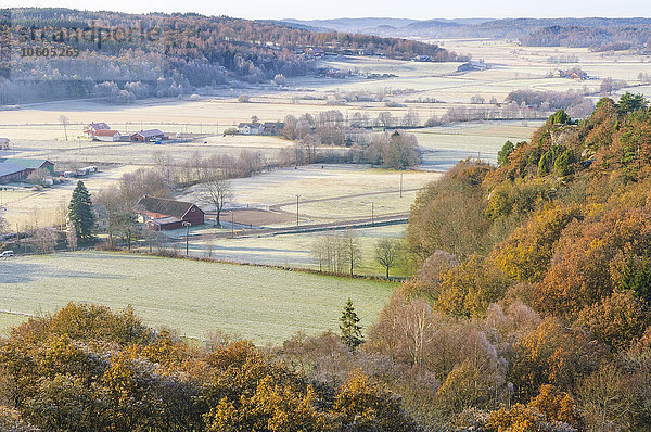 Blick auf die ländliche Landschaft