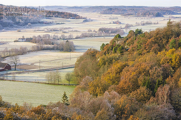 Blick auf die ländliche Landschaft