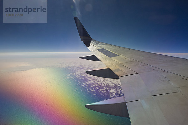 Luftaufnahme mit Licht- und Farbphänomen