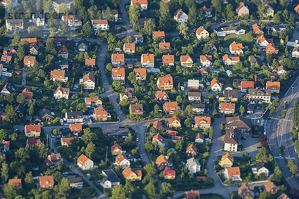 Luftaufnahme der Häuser