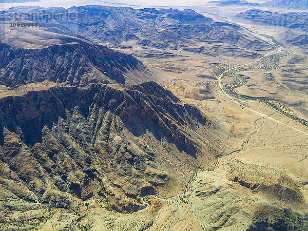 Namibia  Khomas  Luftaufnahme des Canyons im Hochland
