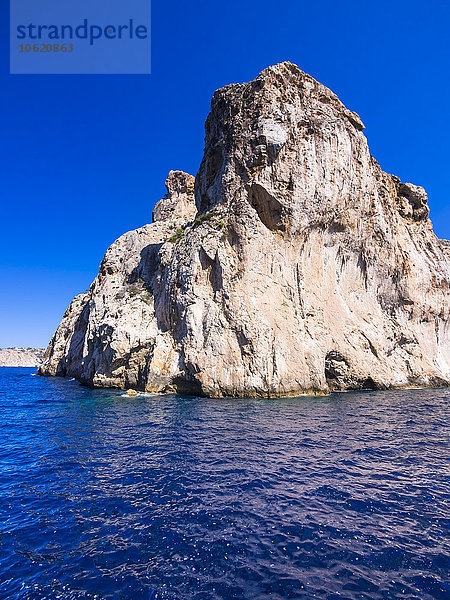 Spanien  Mallorca  Felsenküste bei Cap des LLamp