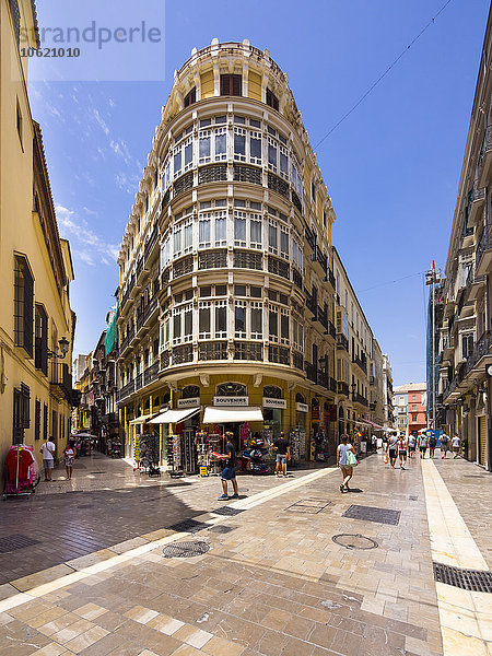 Spanien  Malaga  Einkaufsstraße Calle Santa Maria