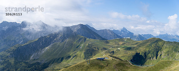 Deutschland  Bayern  Oberstdorf  Panoramablick von Fellhorn bis Kanzelwand