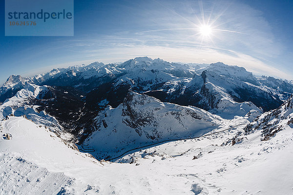 Italienische Alpen im Winter