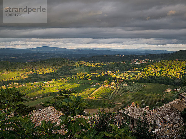 Italien  Toskana  Blick von Montepulciano