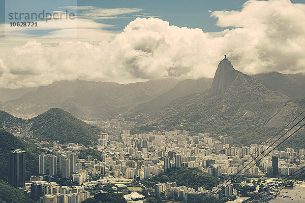 Brasilien  Rio de Janeiro  Blick auf Botafogo und Zuckerhut