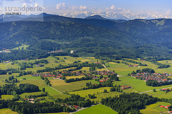 Deutschland  Bayern  Luftbild von Bad Tolz