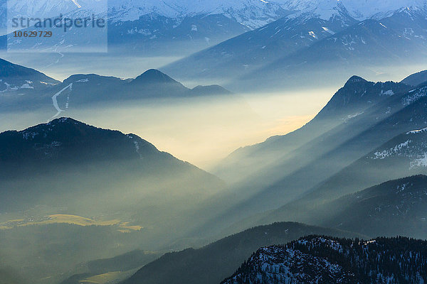 Deutschland  Bayern  Luftbild der Alpen