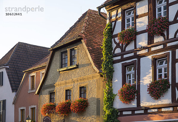 Deutschland  Unterfranken  Volkach  Historische Häuser auf dem Marktplatz