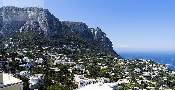 Italien  Capri  Blick auf die Stadt Capri