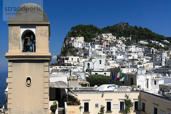 Italien  Capri  historische Altstadt  Glockenturm