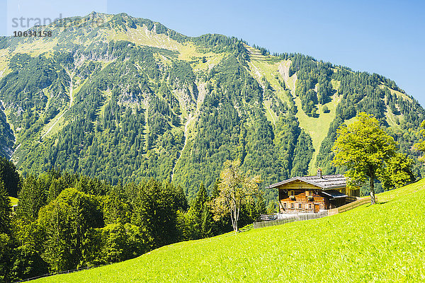 Deutschland  Bayern  Allgäu  Allgäuer Alpen  Gerstruben  Bauernhaus