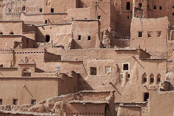 Ksar von Aït Benhaddou  befestigte Stadt  bei Ouarzazate  Marokko  Afrika