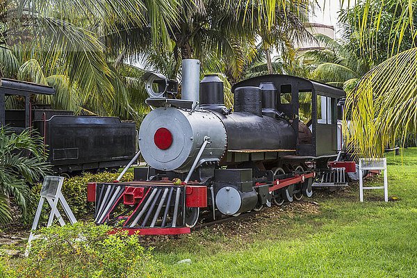 Nostalgische Dampflokomotiven  Zuckermuseum Marcelo Salado  Caibarién  Remedios  Kuba  Nordamerika