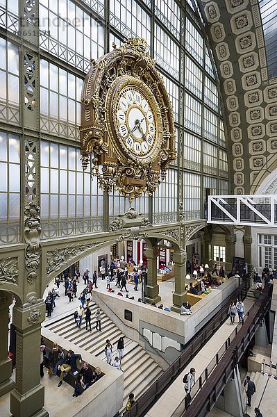 Belle Époque Bahnhofsuhr  Musée d?Orsay  Paris  Ile de France  Frankreich  Europa