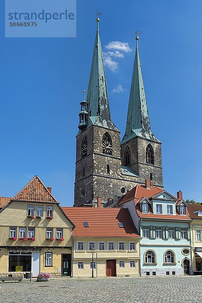 St. Nikolaikirche  UNESCO Weltkulturerbe  Quedlinburg  Harz  Sachsen-Anhalt  Deutschland  Europa