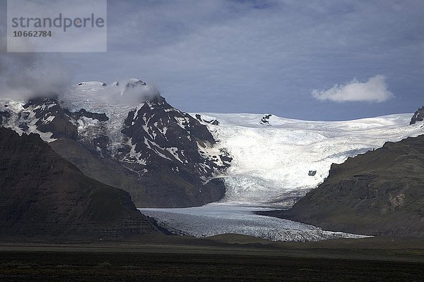 Gletscher Skaftafellsjökull  Skaftafell-Nationalpark  Suðurland  Island  Europa