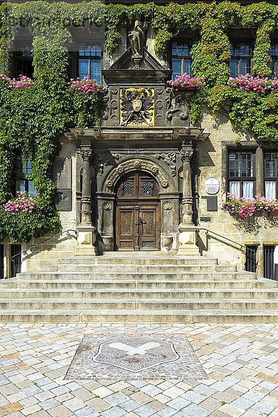 Rathaus  UNESCO Weltkulturerbe  Quedlinburg  Harz  Sachsen-Anhalt  Deutschland  Europa