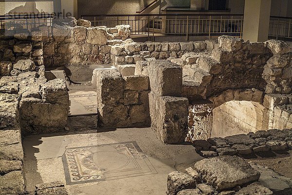 Archäologisches Museum Wohl  Ausgrabungen  1.Jh.  jüdische Altstadt  Hurva-Platz  Jerusalem  Israel  Asien