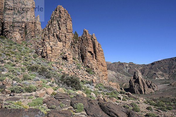 Roques de Garcia  Teide-Nationalpark  UNESCO Weltnaturerbe  Teneriffa  Spanien  Europa