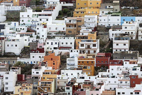 Bunte Häuser von San Andres  Teneriffa  Kanarische Inseln  Spanien  Europa