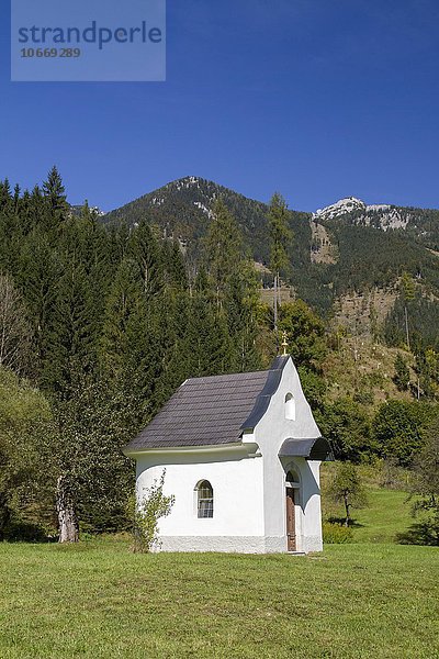 Kapelle im Stodertal  Hinterstoder  Totes Gebirge  Oberösterreich  Österreich  Europa